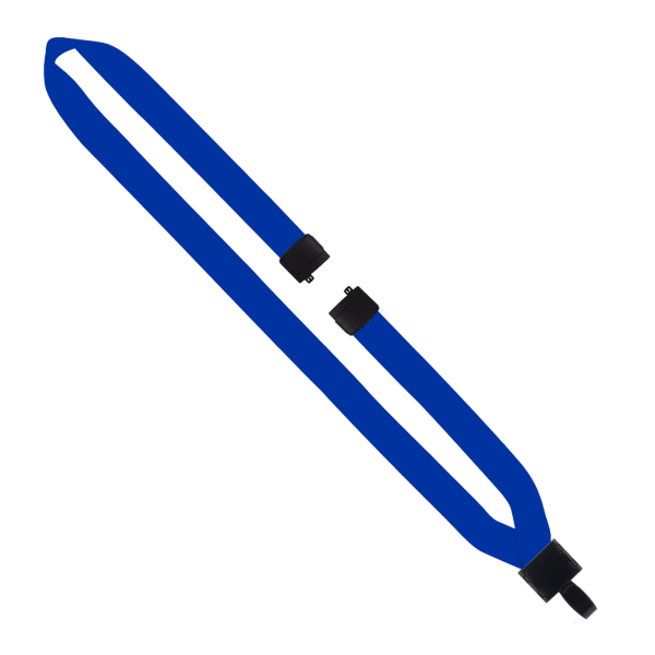 3/4" Polyester Lanyard with Non-Swivel Plastic Hook 132