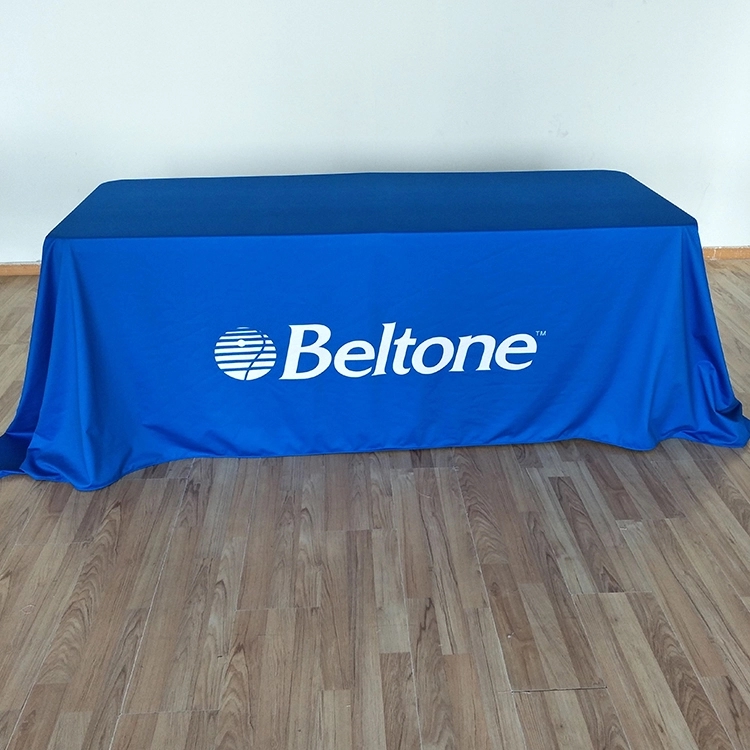 6Ft Customized Trade Show Table Cover with Any Custom Logo 3