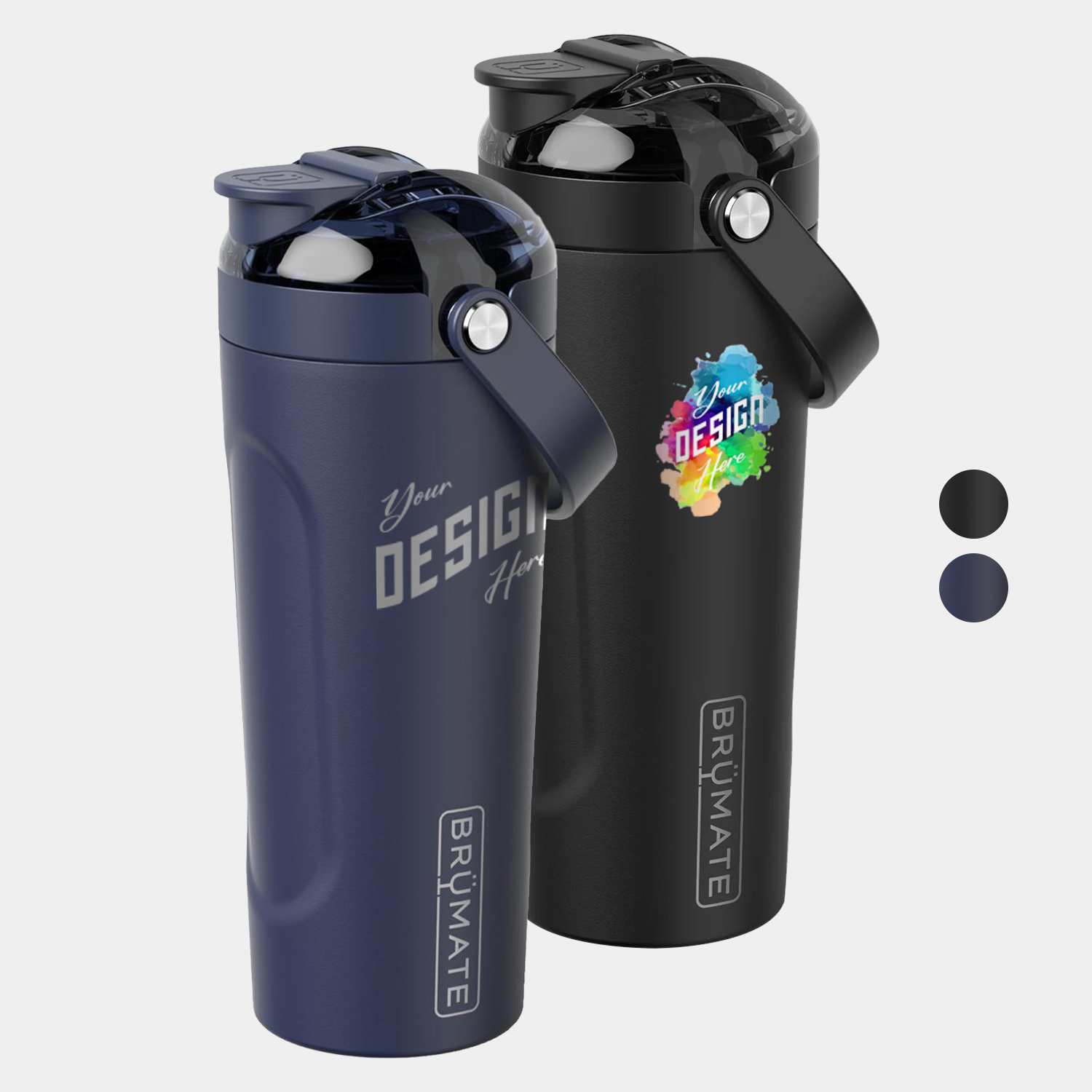 25 oz BruMate® Stainless Steel Insulated Protein Shaker Bottle, custom water bottle with logo imprint 3