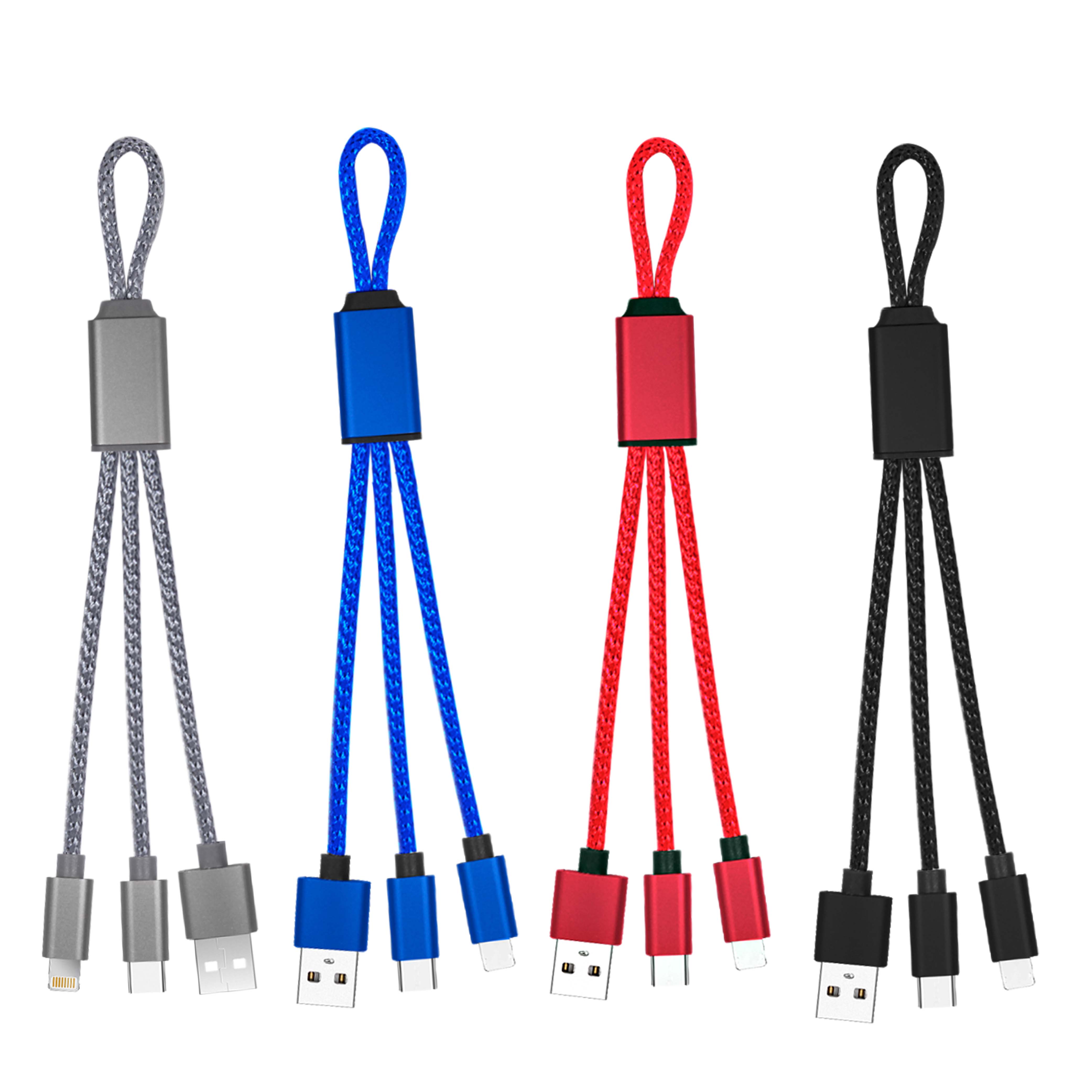 TriLoop 3-in-1 Braided Keychain Cable 11