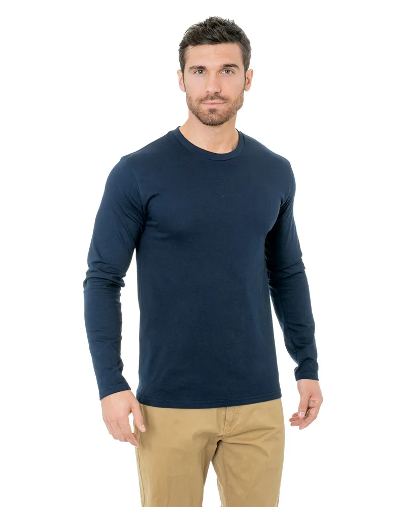 Unisex Fine Jersey Long Sleeve Crew 2
