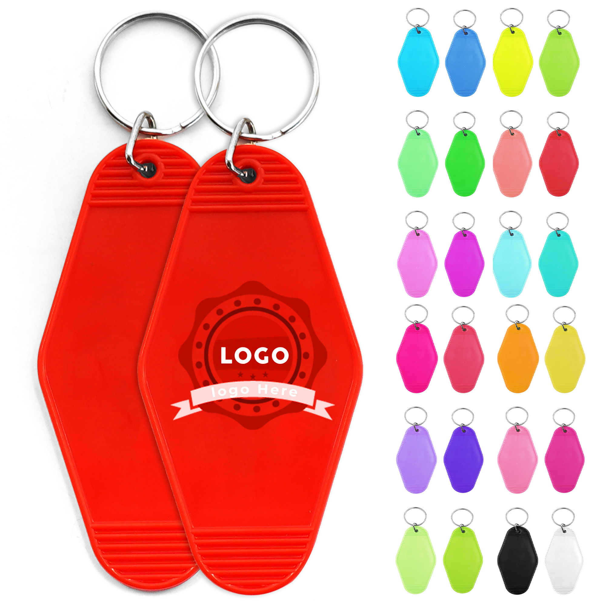 Plastic Hotel Keychain / Motel Key Tag 1