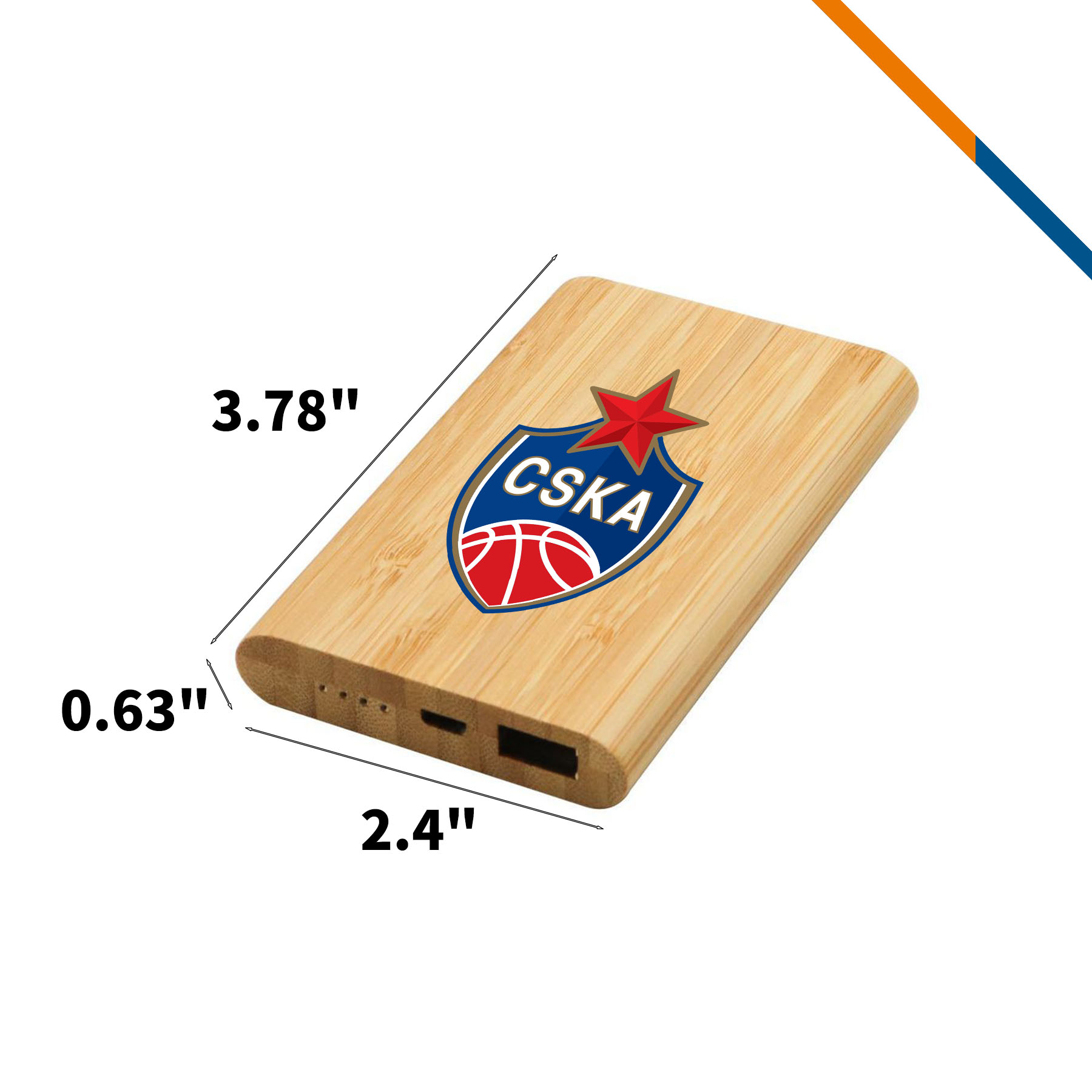 Achernar Bamboo Power Bank - 5000mAh 6