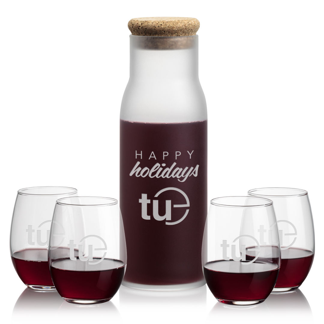 Yarmouth Carafe & Stanford Stemless Wine 3