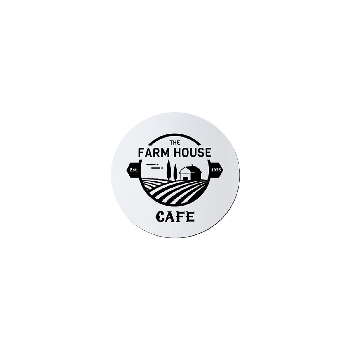 3" White Round Silicone Coaster 2