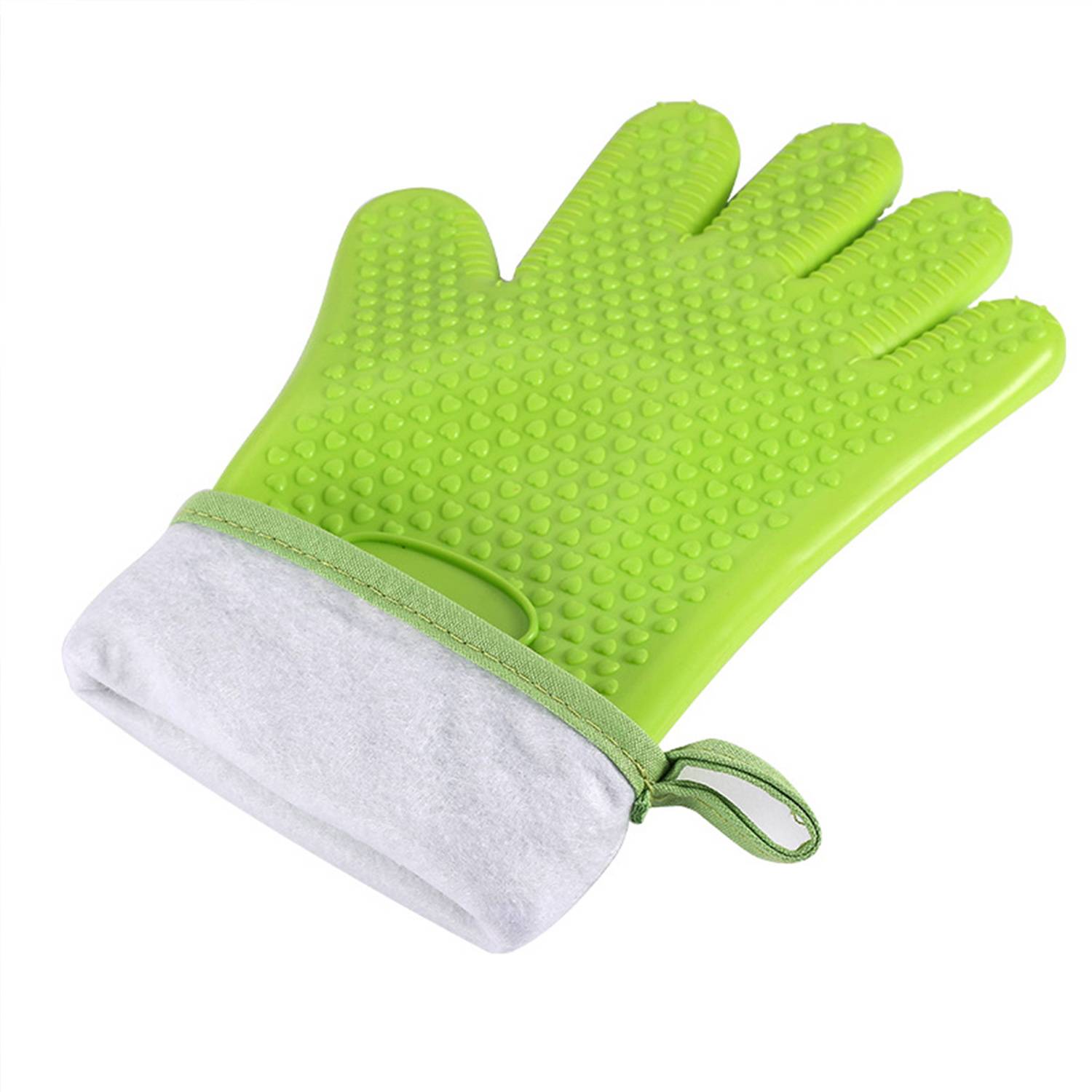 Five Fingers Pot Holder Cotton Silicone Gloves 2