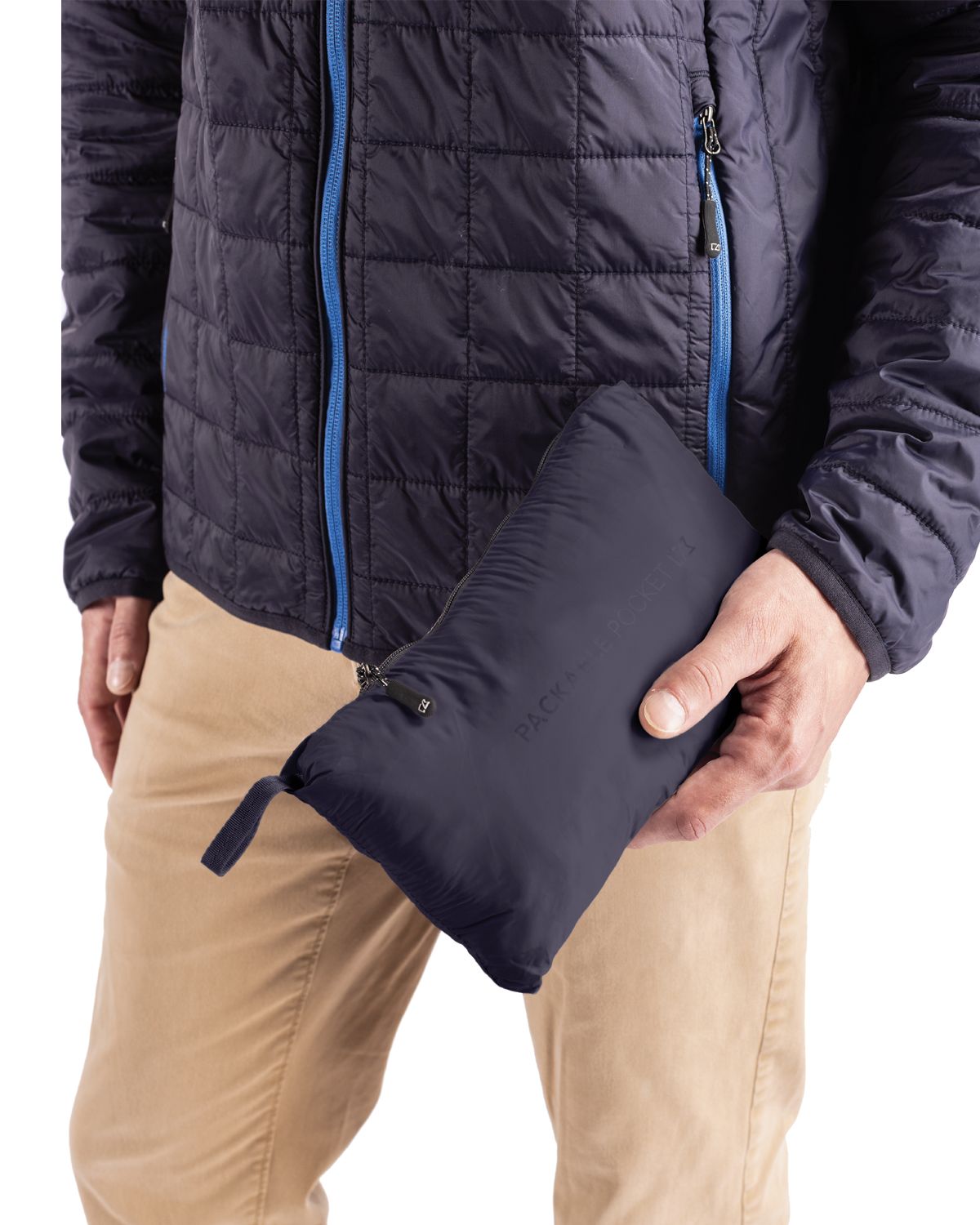 Cutter & Buck Rainier Recycled Insulated Puffer Mens Full Zip Hooded Jacket Jacket 9