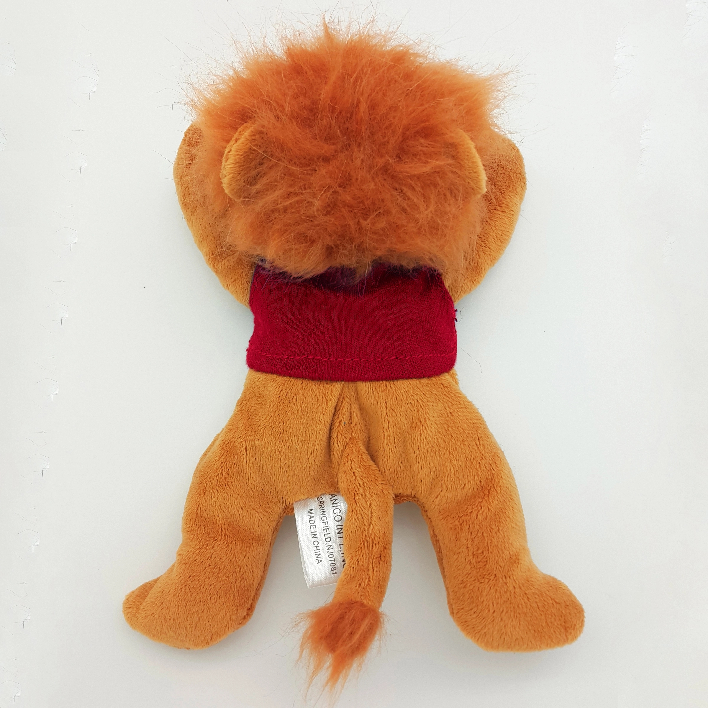 8" Laying Down Beanie Lion 2