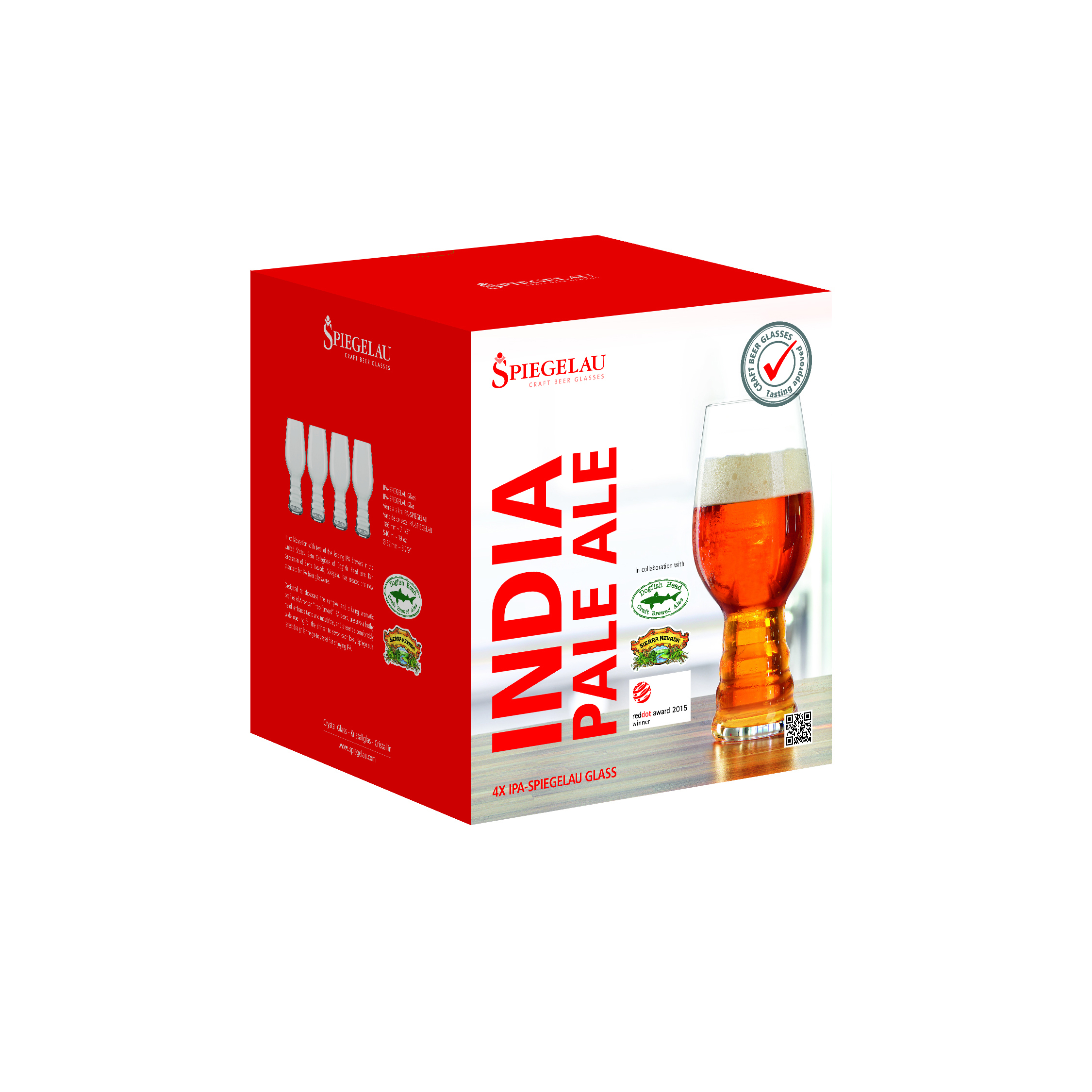 Spiegelau 19.1 oz Craft IPA Glass, set of 4 7