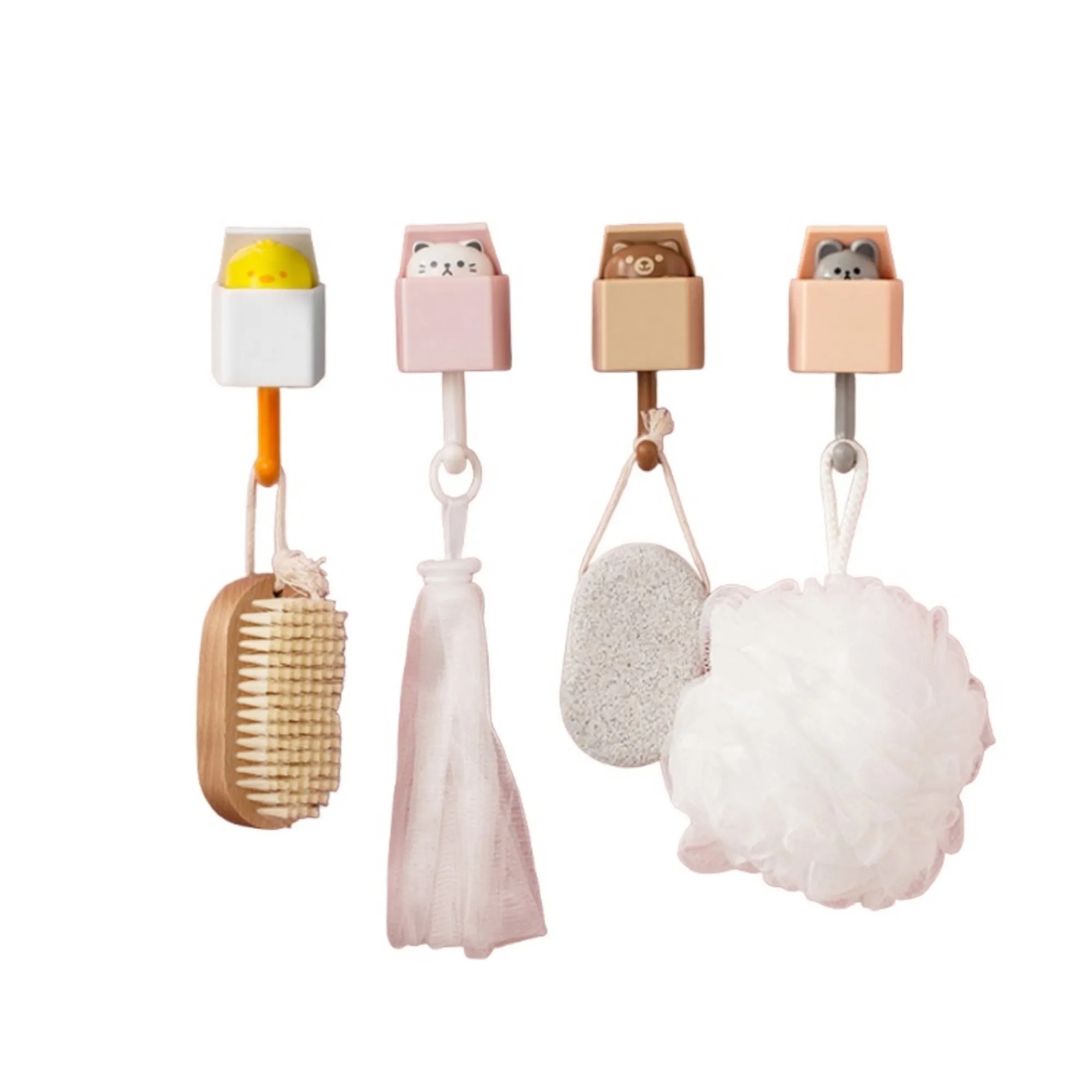 Cute Animal Hooks Adhesive Wall Hangers 3