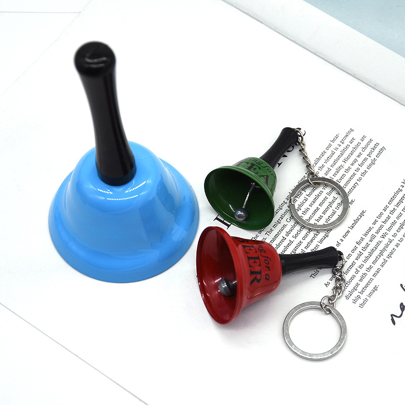 Metal Cowbell Noise Maker with Handle and Key Ring 4