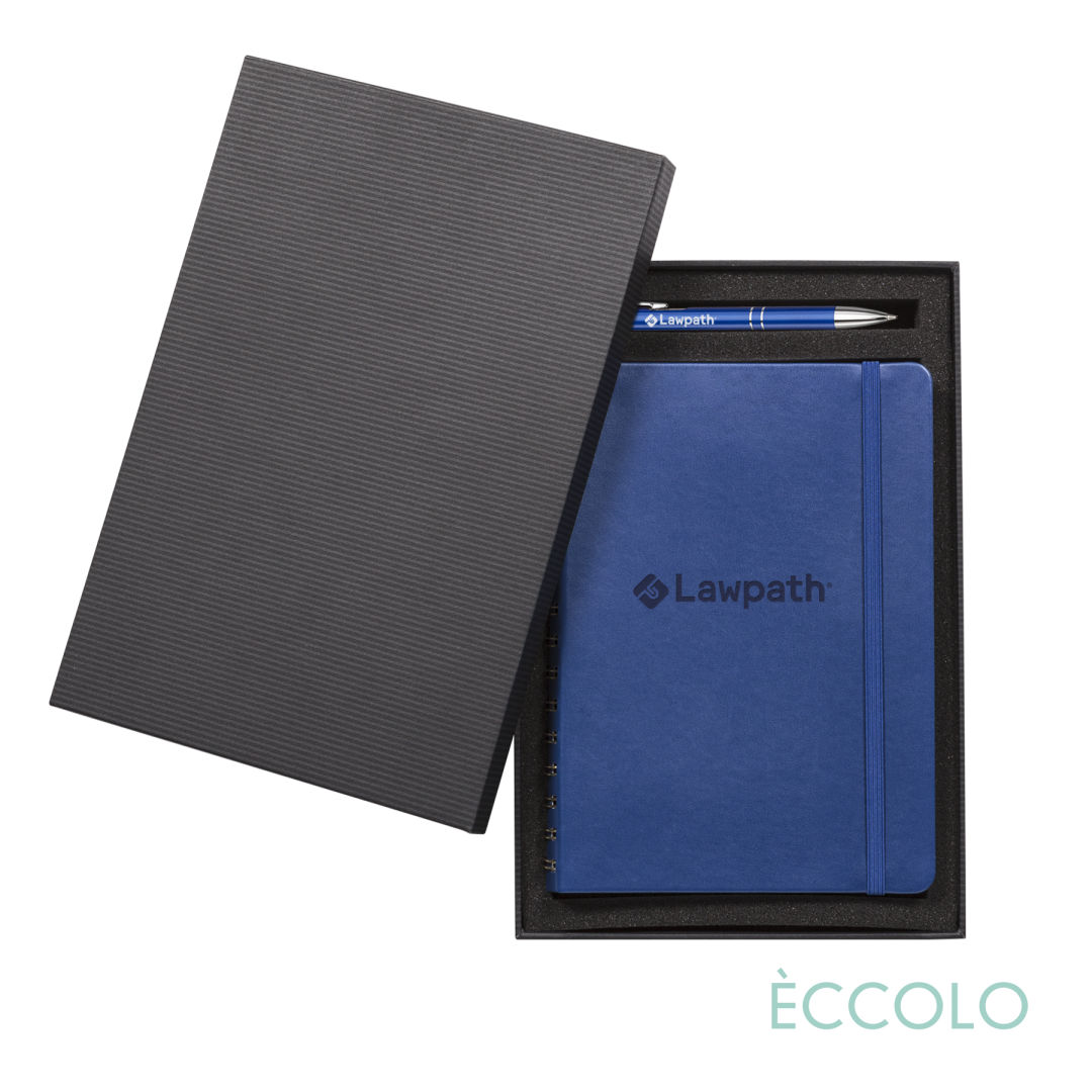 Eccolo® Kabuki Spiral Journal/Clicker Pen Gift Set 10