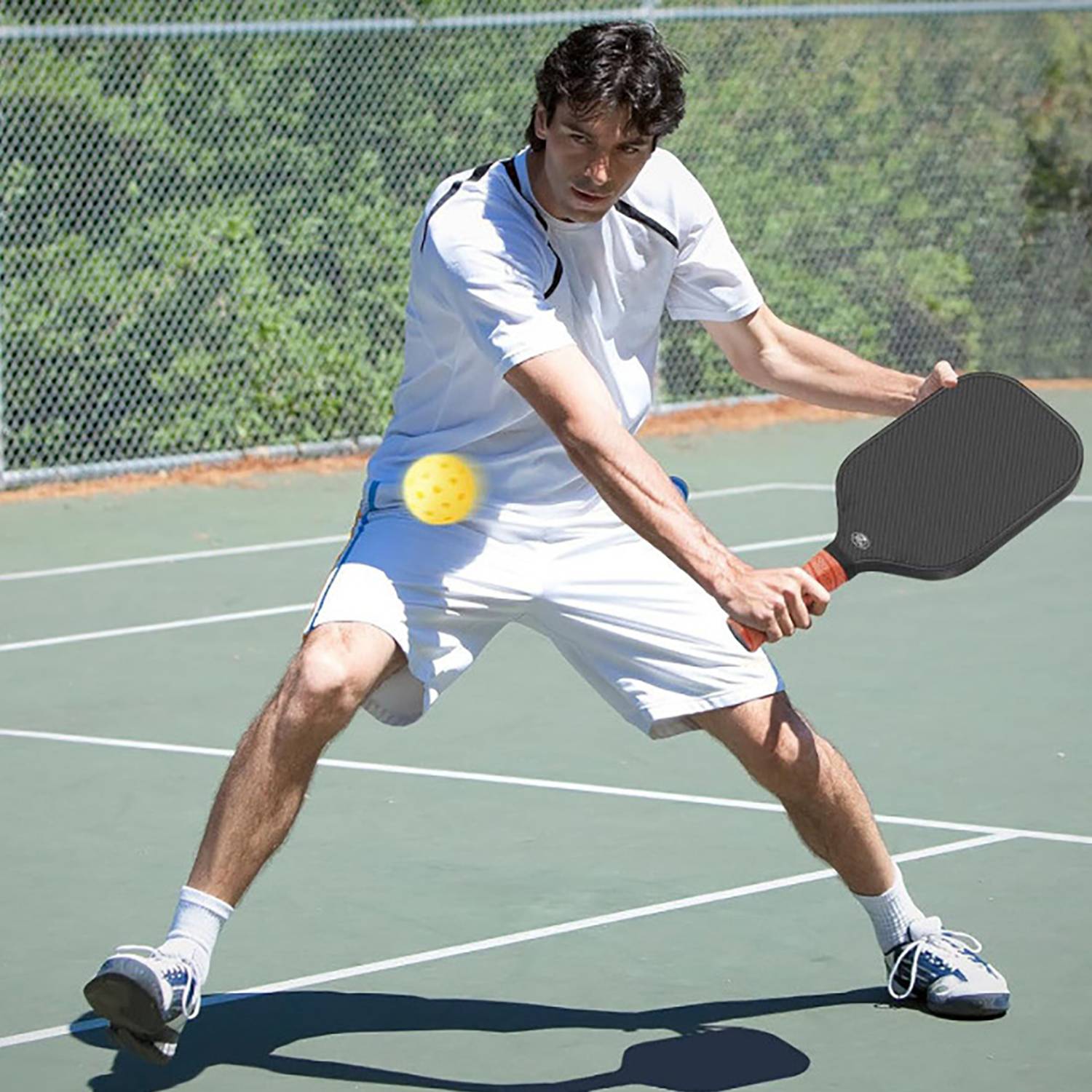 Durable Hot-Press Carbon Fiber Pickleball Paddle 4