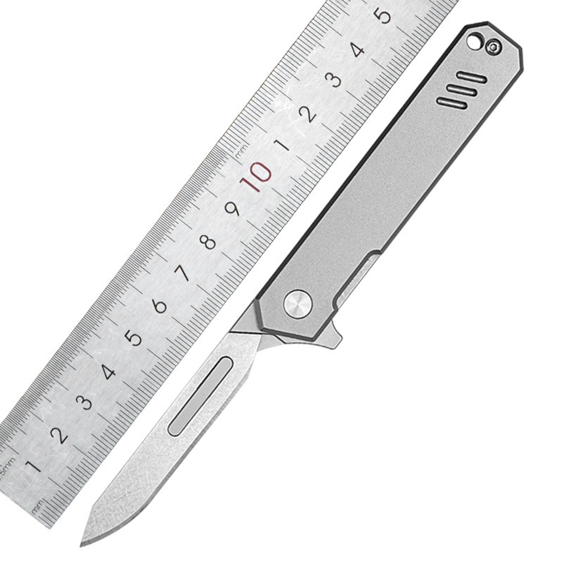 Foldable Knife With Titanium Handles 1