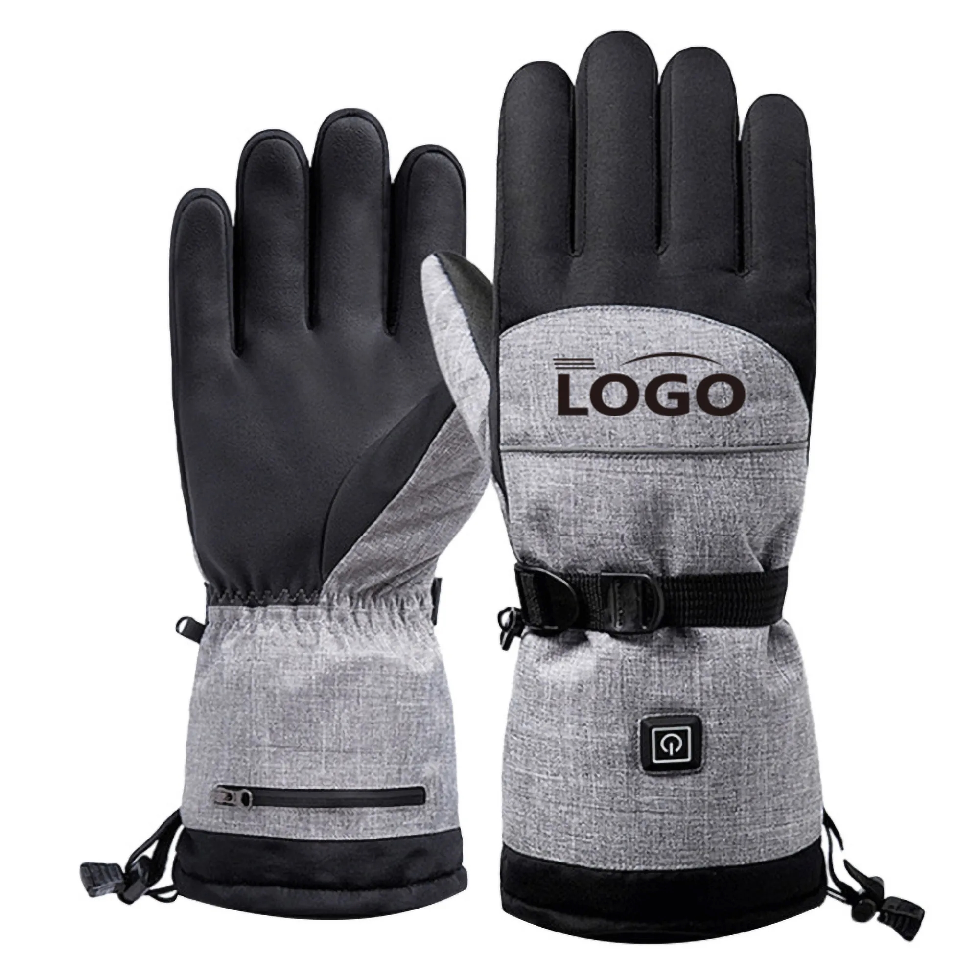 Rechargeable Heated Gloves Touchscreen Waterproof 2