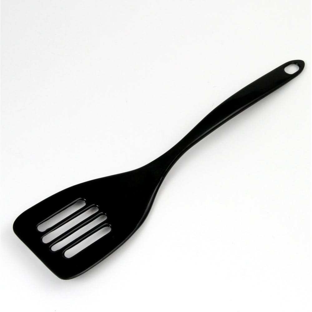 Slotted Turners - Melamine Black 11" 1