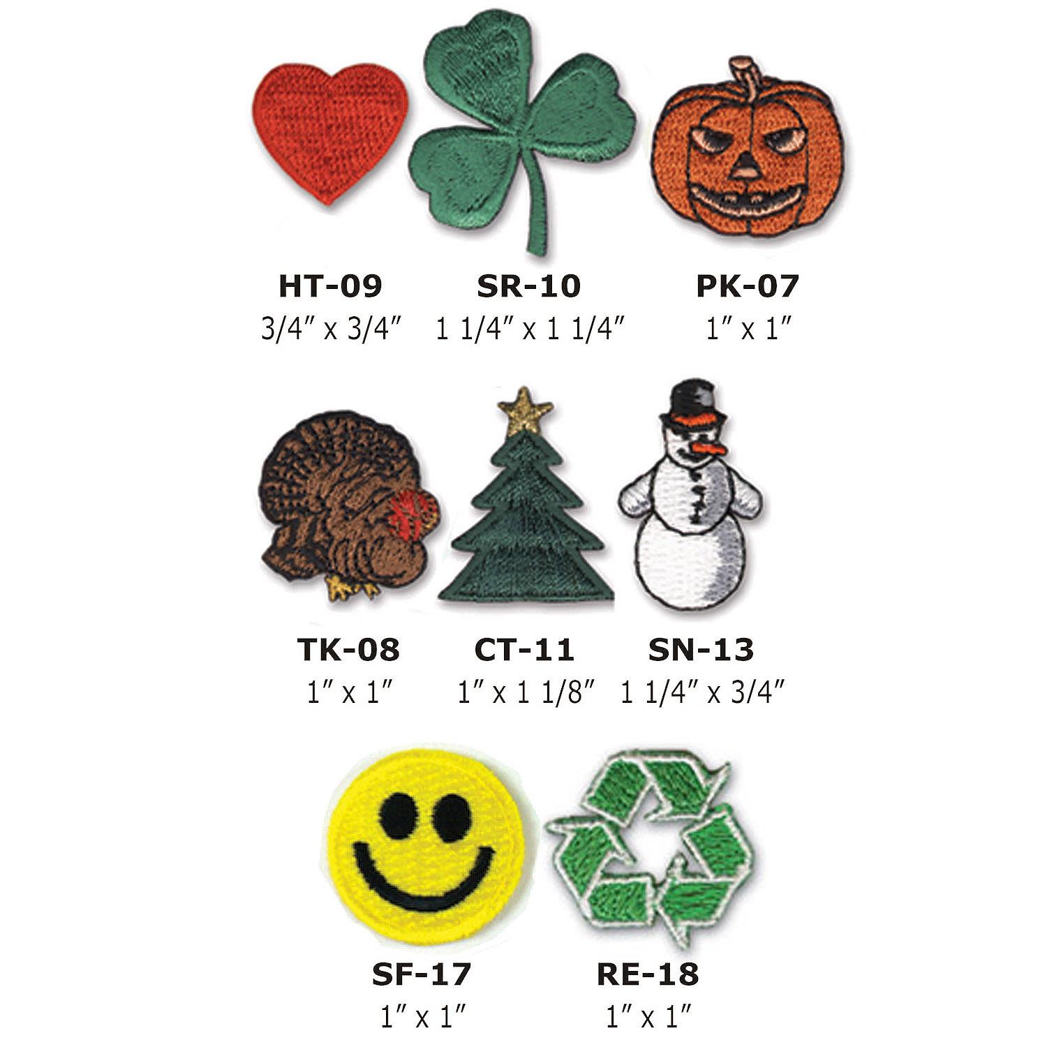 Stock Embroidered Stickers 6