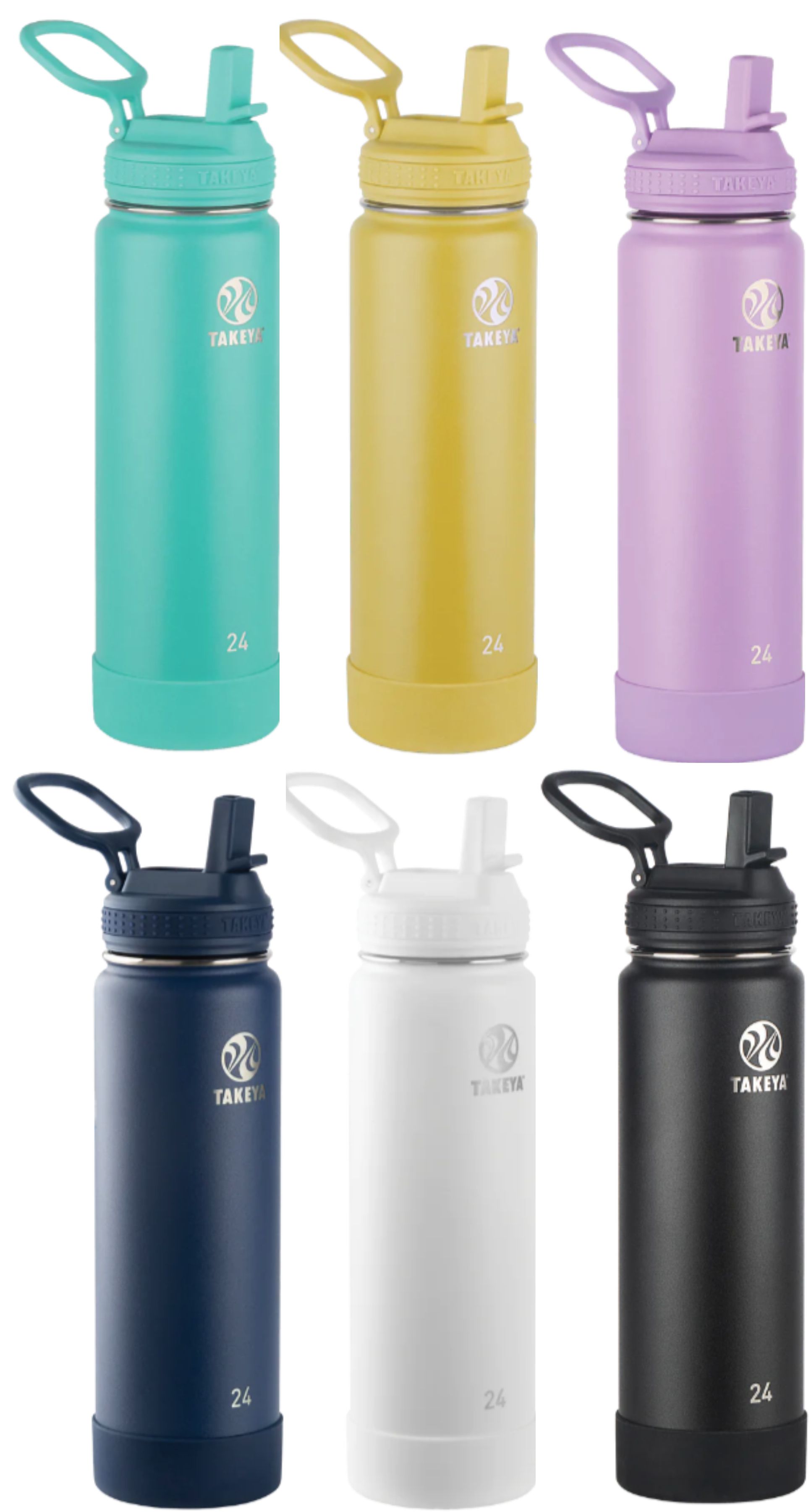 Takeya Active Straw 24 oz Stainless Steel Bottle