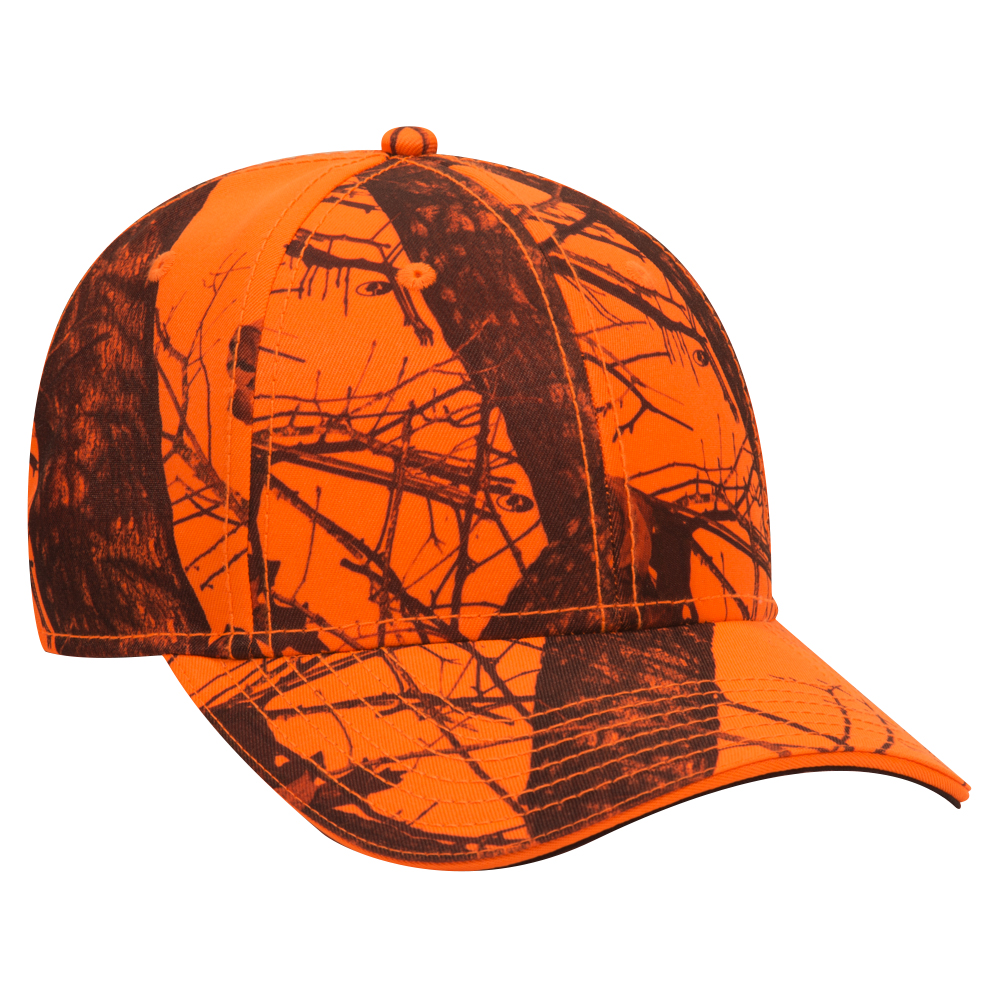 OTTO CAP® Mossy Oak Camouflage Sandwich Visor 6 Panel Low Profile Baseball Cap 1