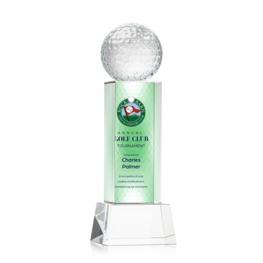 Golf Ball VividPrint™ Award on Belcroft - Clear 2