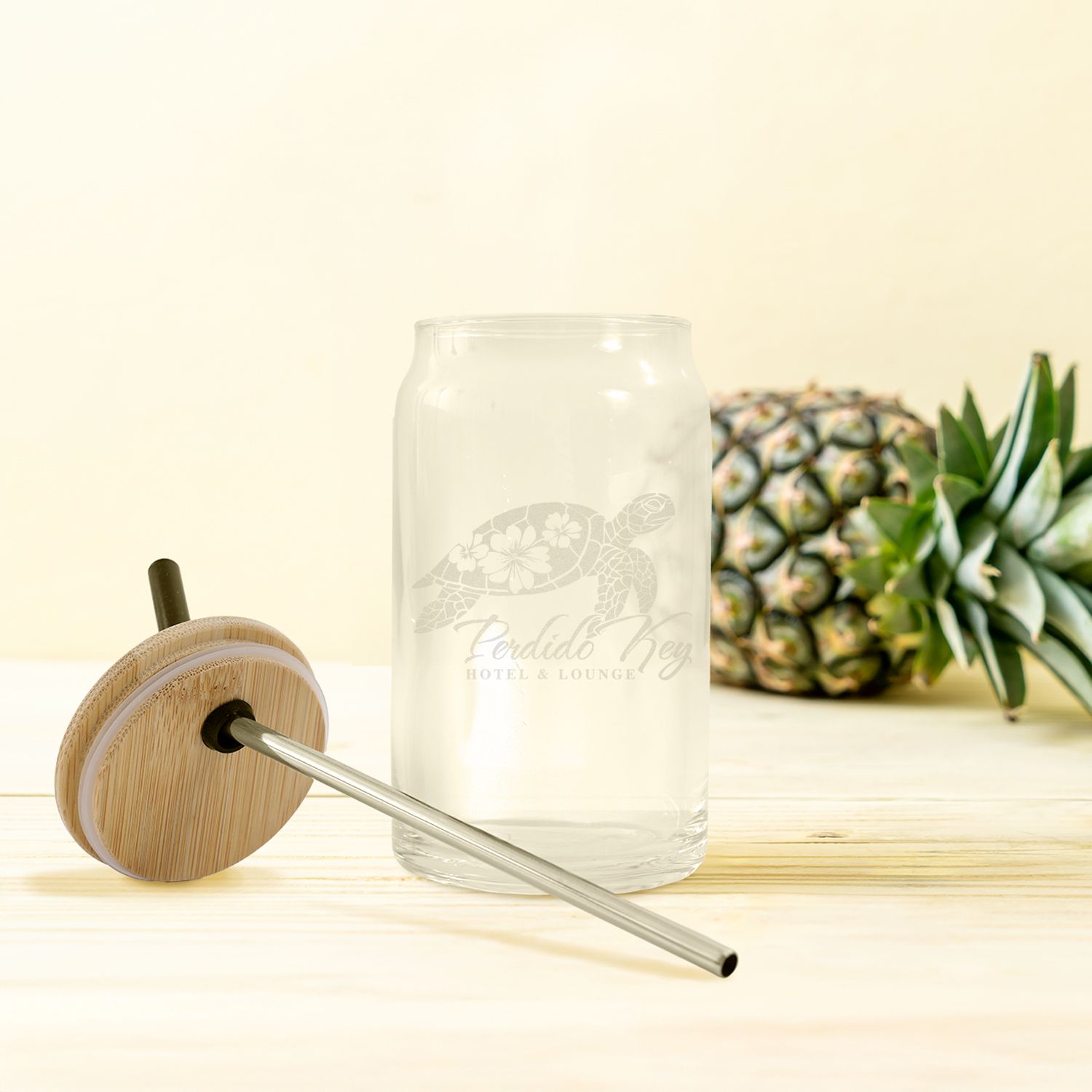 ETCHED CAN GLASS 16 OZ 1