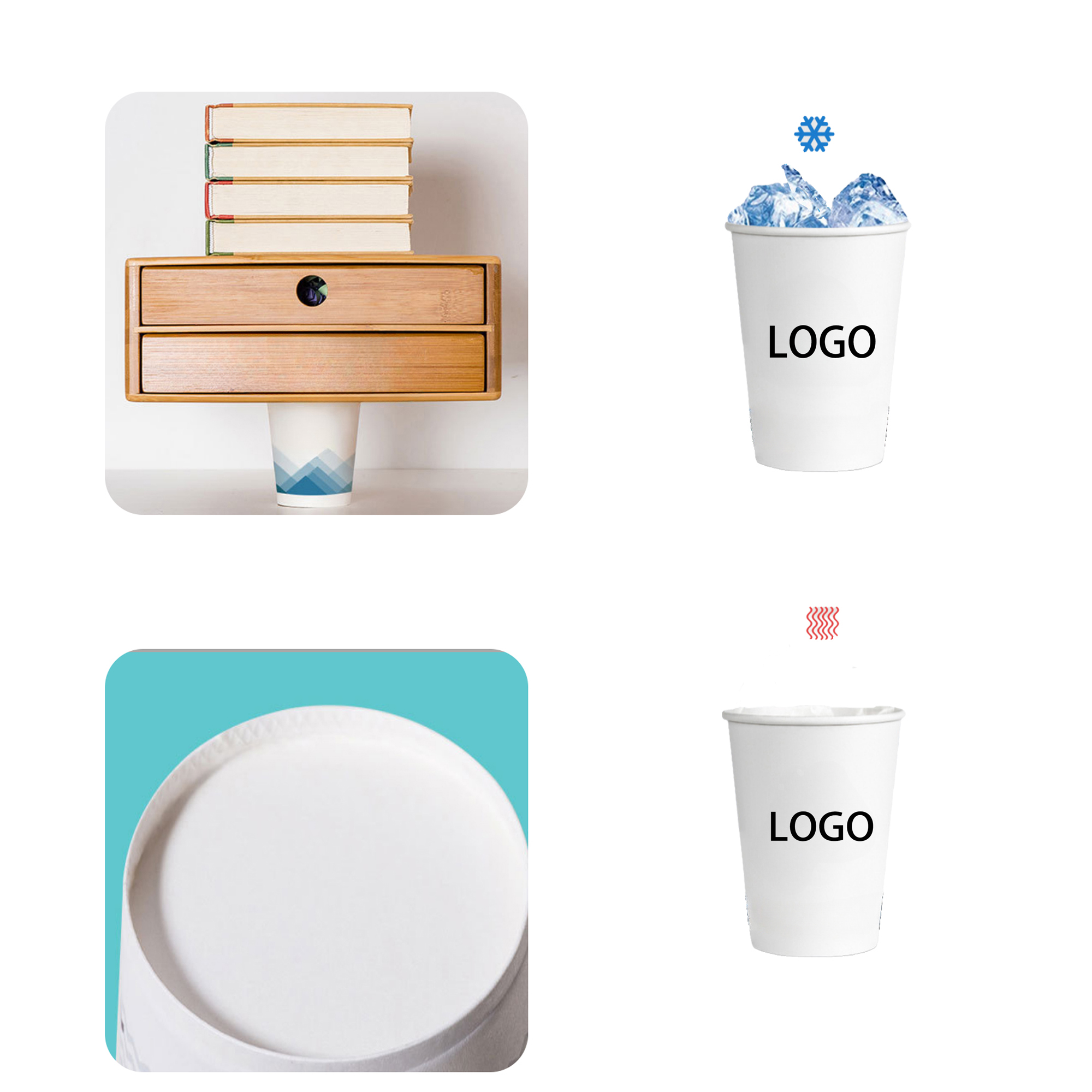 8 OZ Disposable Paper Cup 2