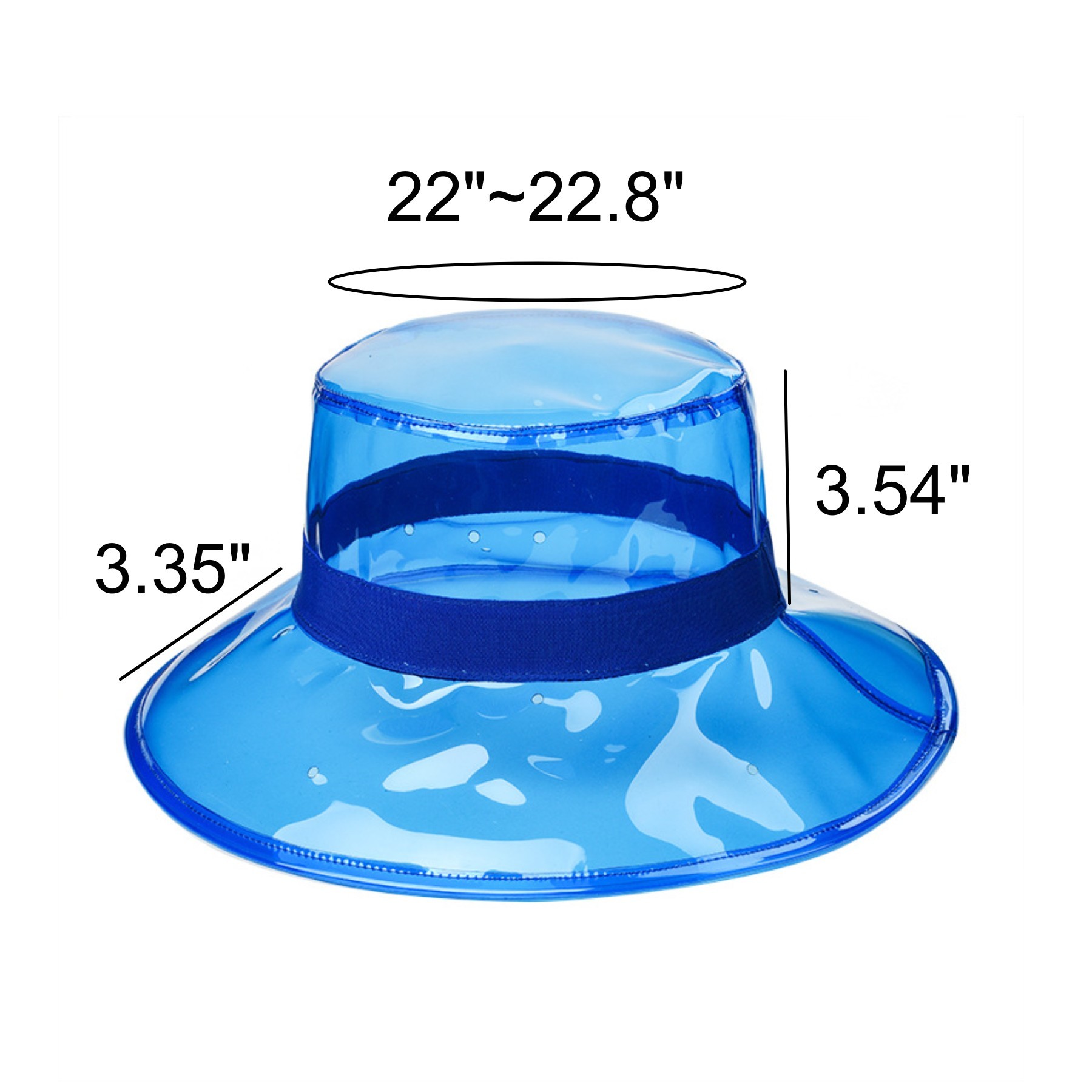 Colorful Transparent PVC Bucket Hat 2