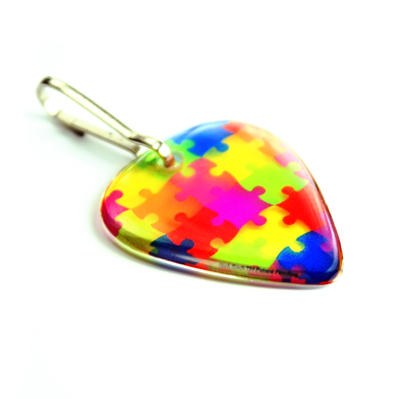 Guitar Pick / Plectrum, Standard Size Pick on Zipper Pull 4