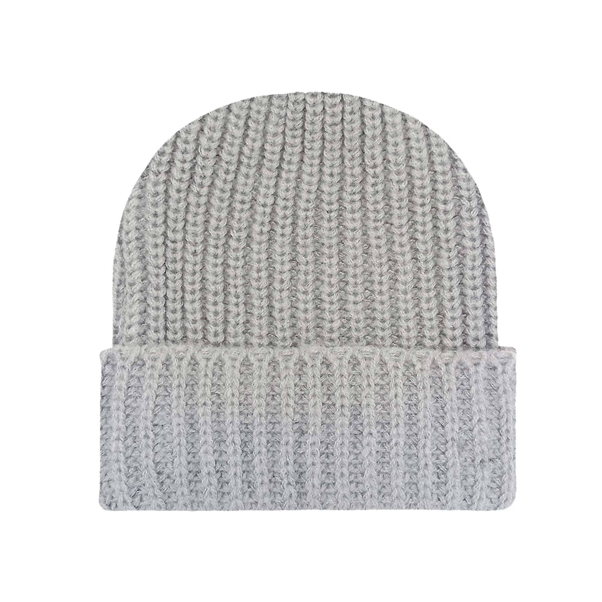 Thick Needle Stripe Knitted Hat 11