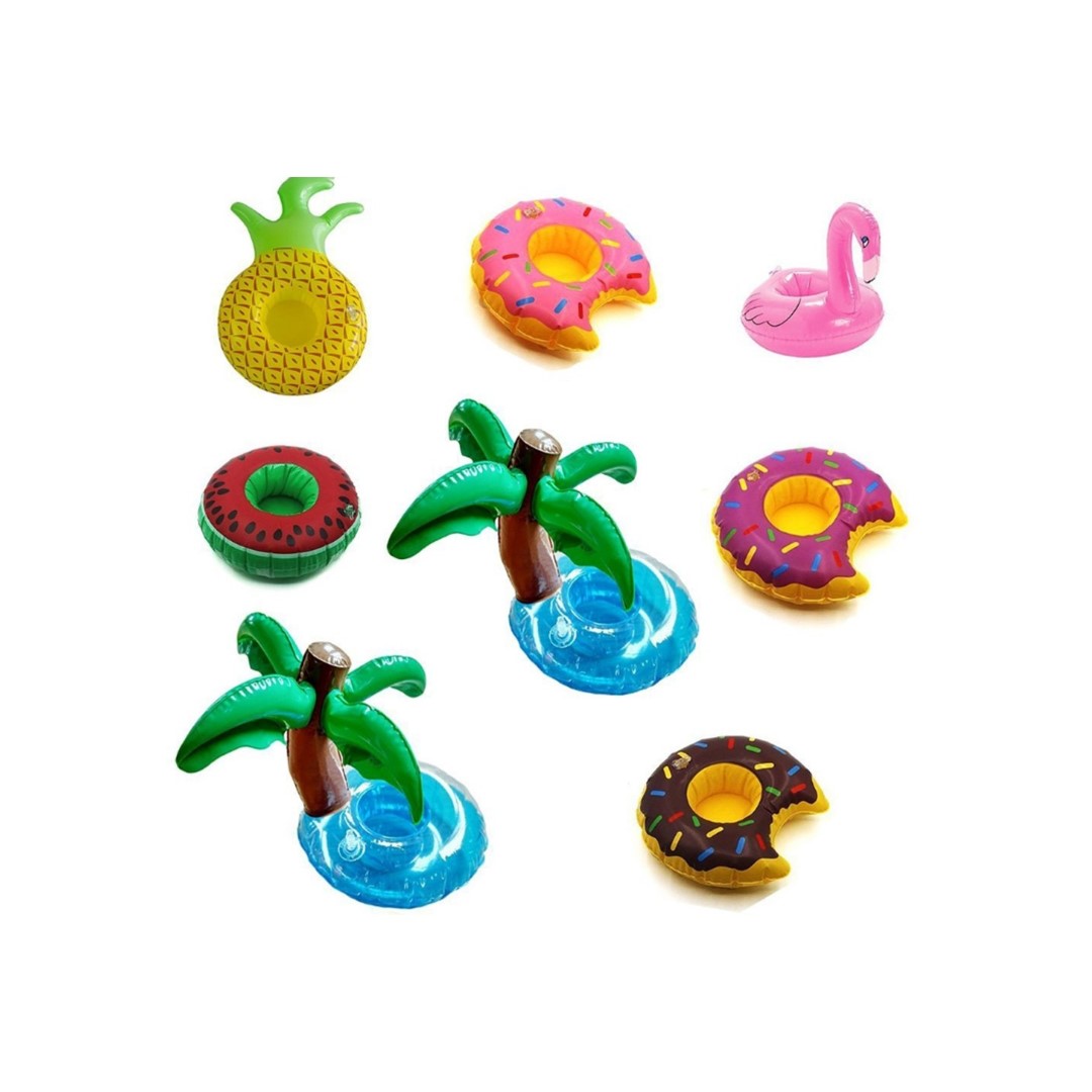 PVC Inflatable Floating Doughnut Cup Holder 6