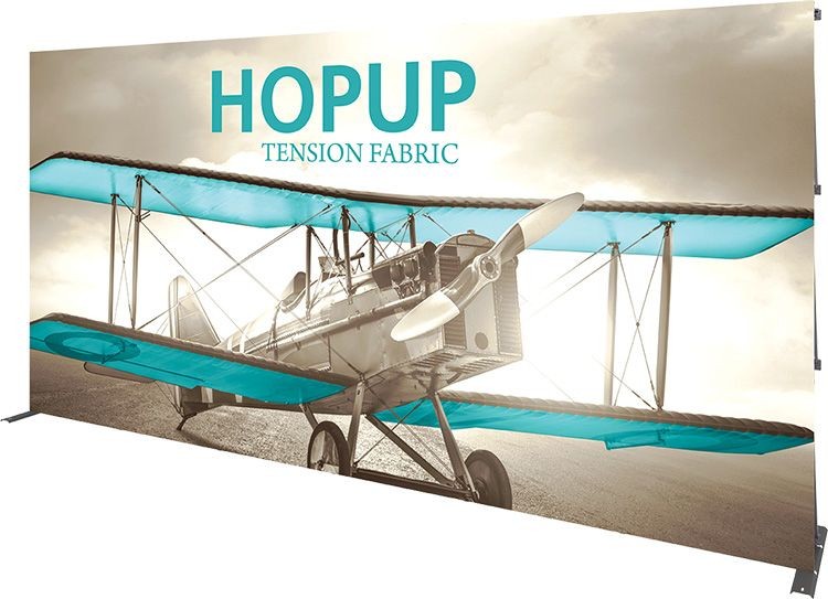 Hopup 15ft Full Height Straight Display Front Graphic