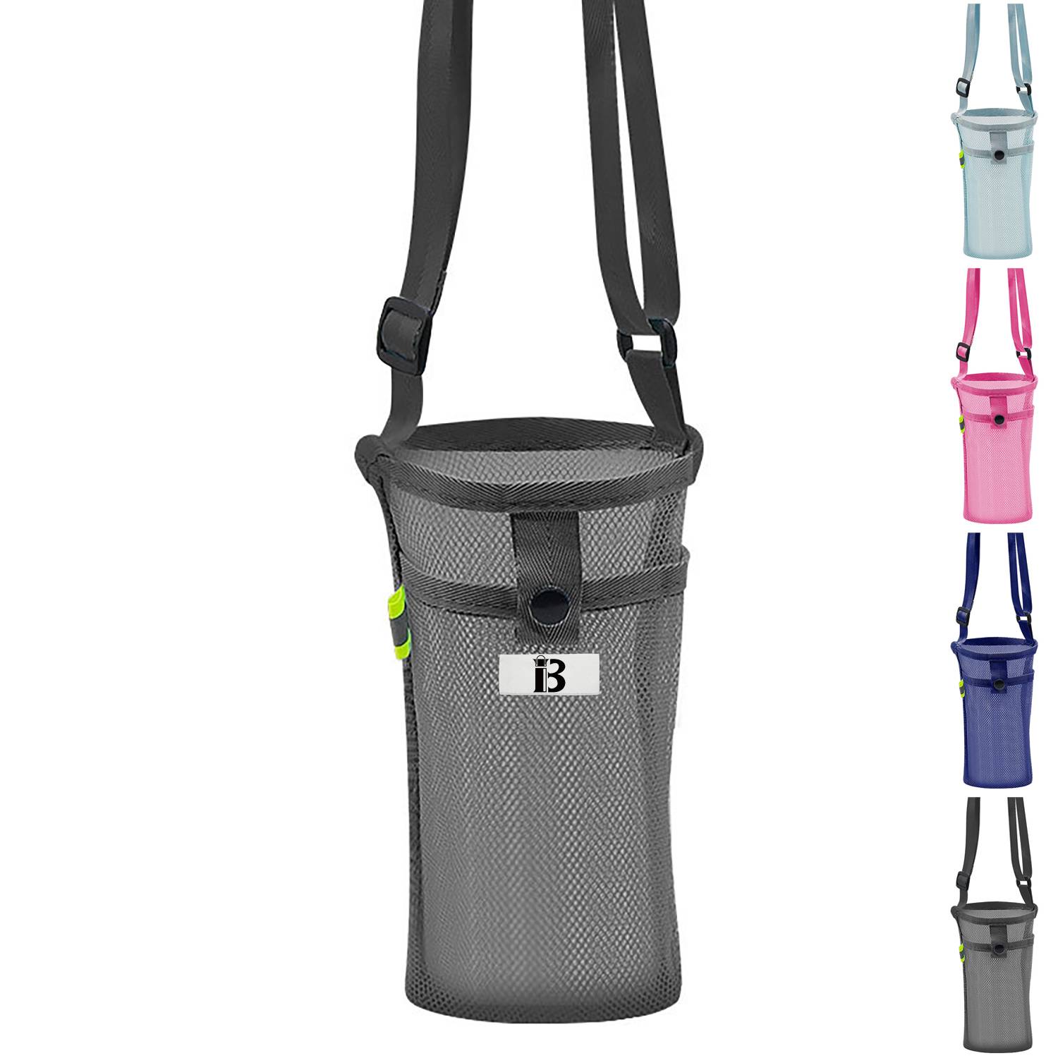 Portable Mesh Water Bottle Bag W/ Pocket 3