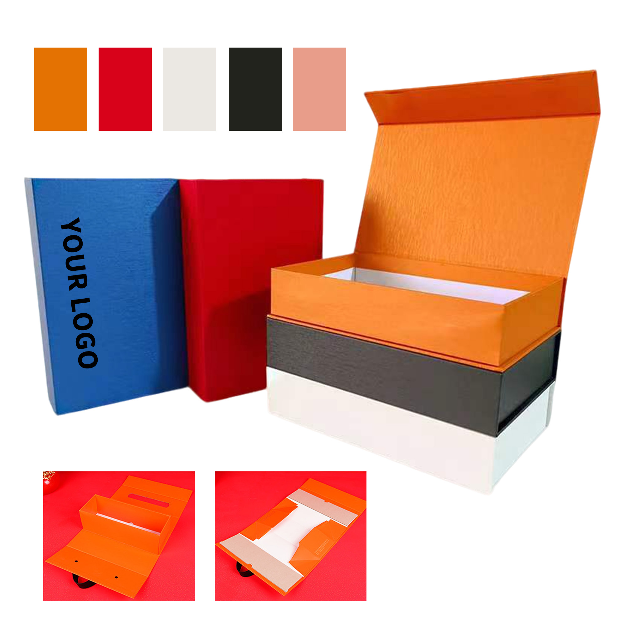 Magnetic Lid Gift Box 10 x 8 x 2.4" 1