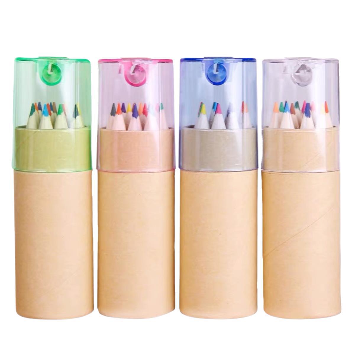 12 Pack Colored Pencils With Sharpener In Tube 3