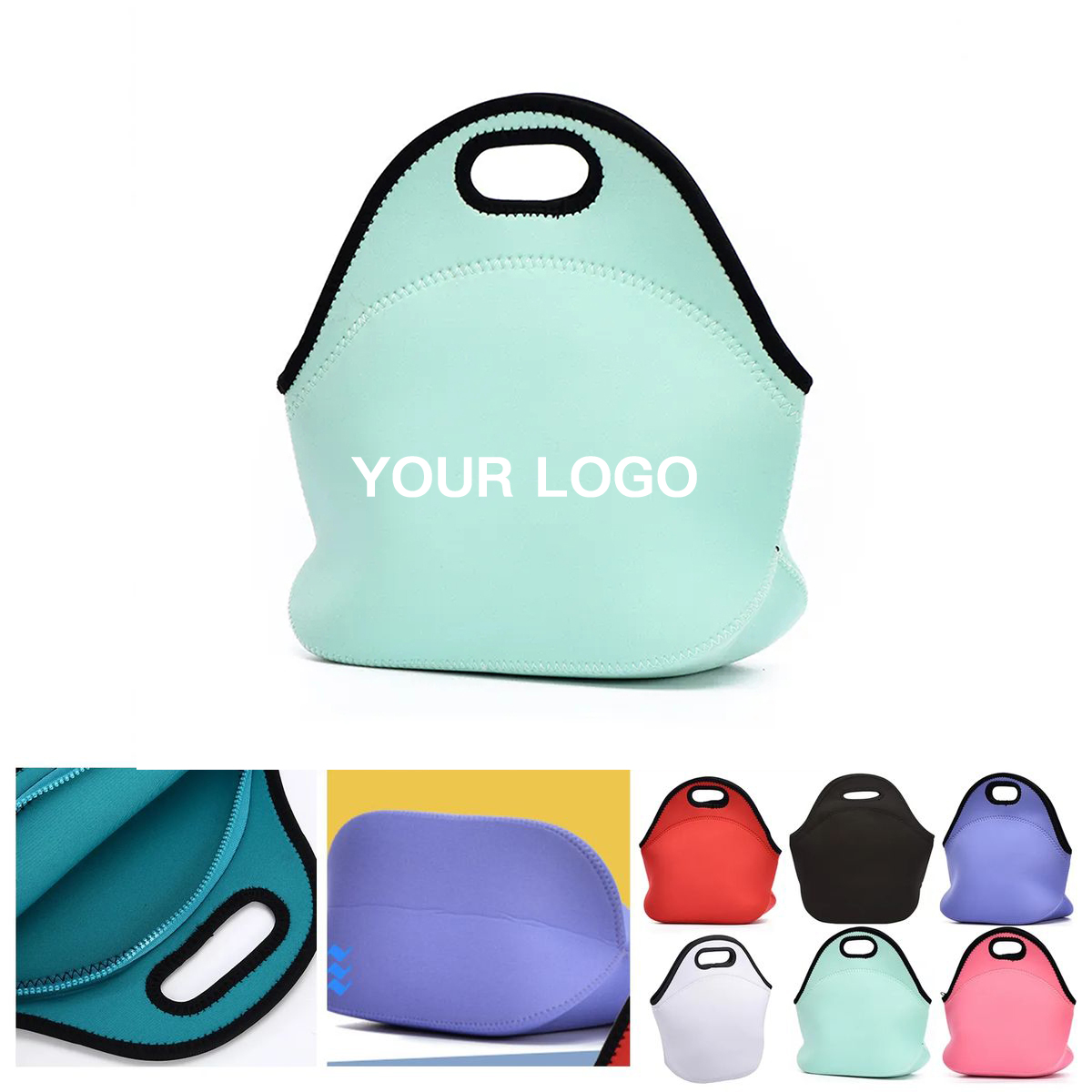 Durable Neoprene Lunch Bag for Fresh Food 2