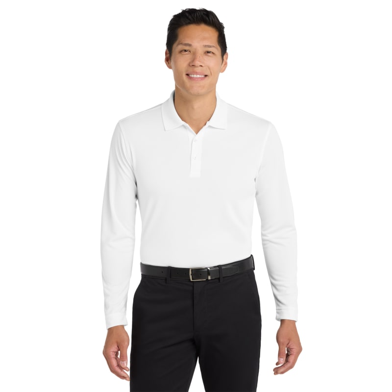 Port Authority Dry Zone UV Micro-Mesh Long Sleeve Polo 4