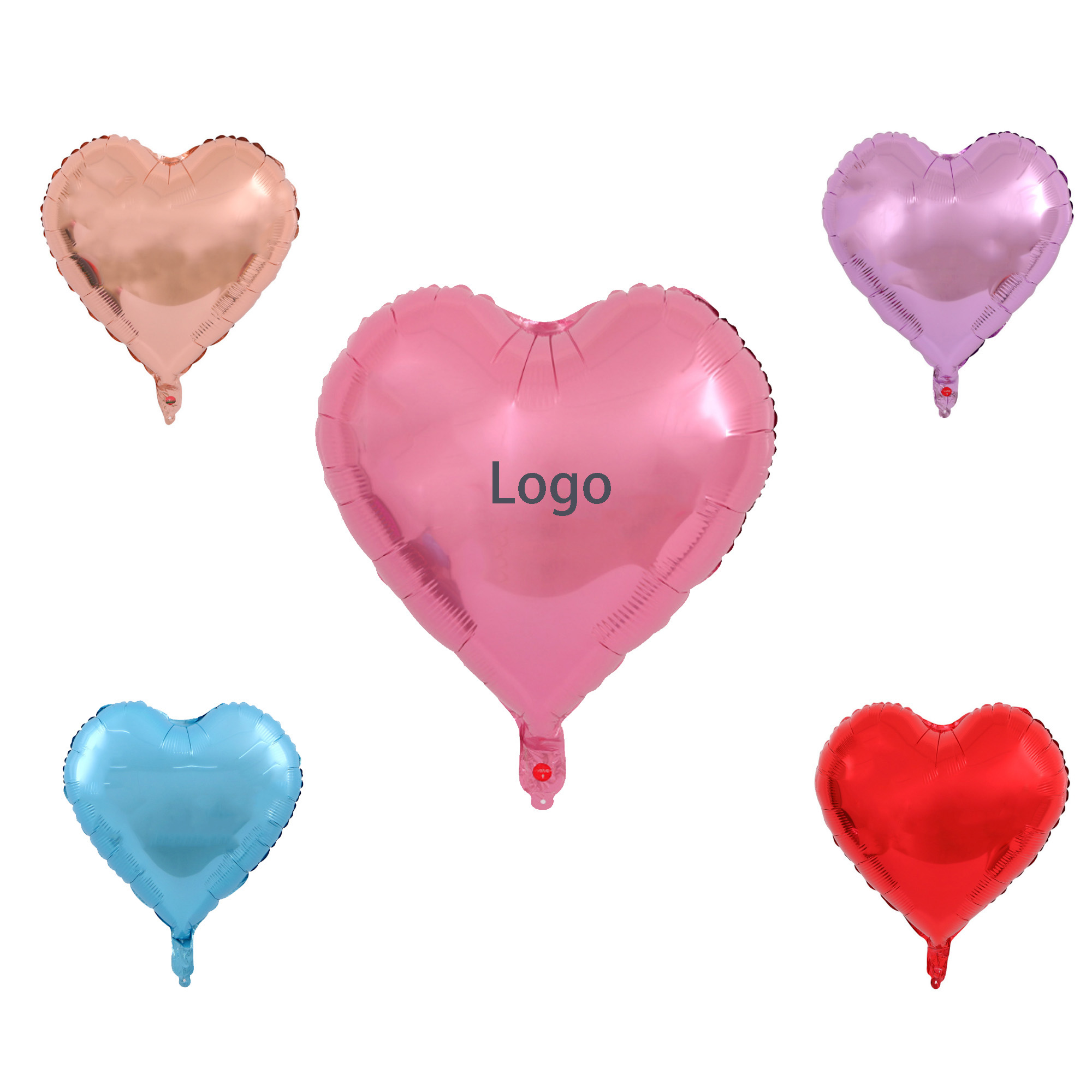 18-inch Heart-shaped Aluminum Foil Balloons 1