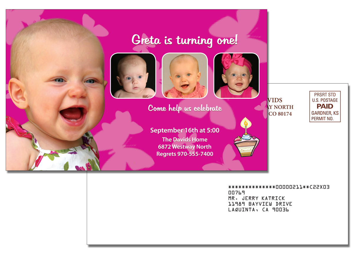 Announcement Laminated Card - 5.25x8.5 5