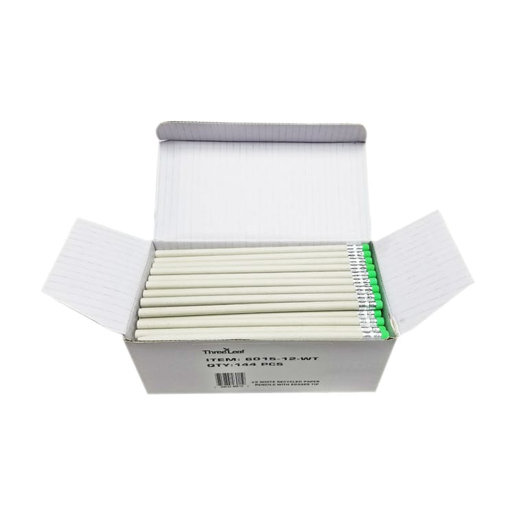 #2 Pencils - 144 Count Recycled Paper Eraser 1