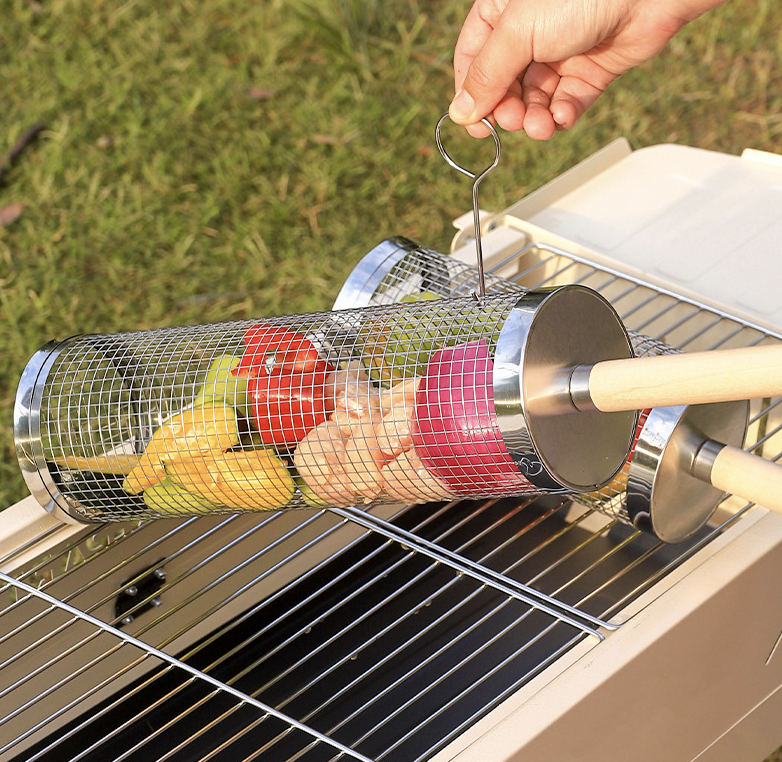 Rolling Grill Basket 8