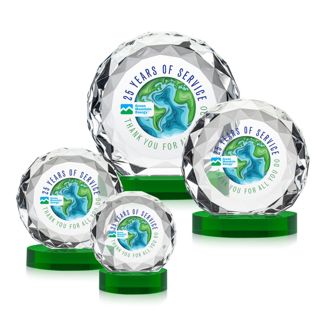 Seville VividPrint™ Award on Alberton Base - Green 10