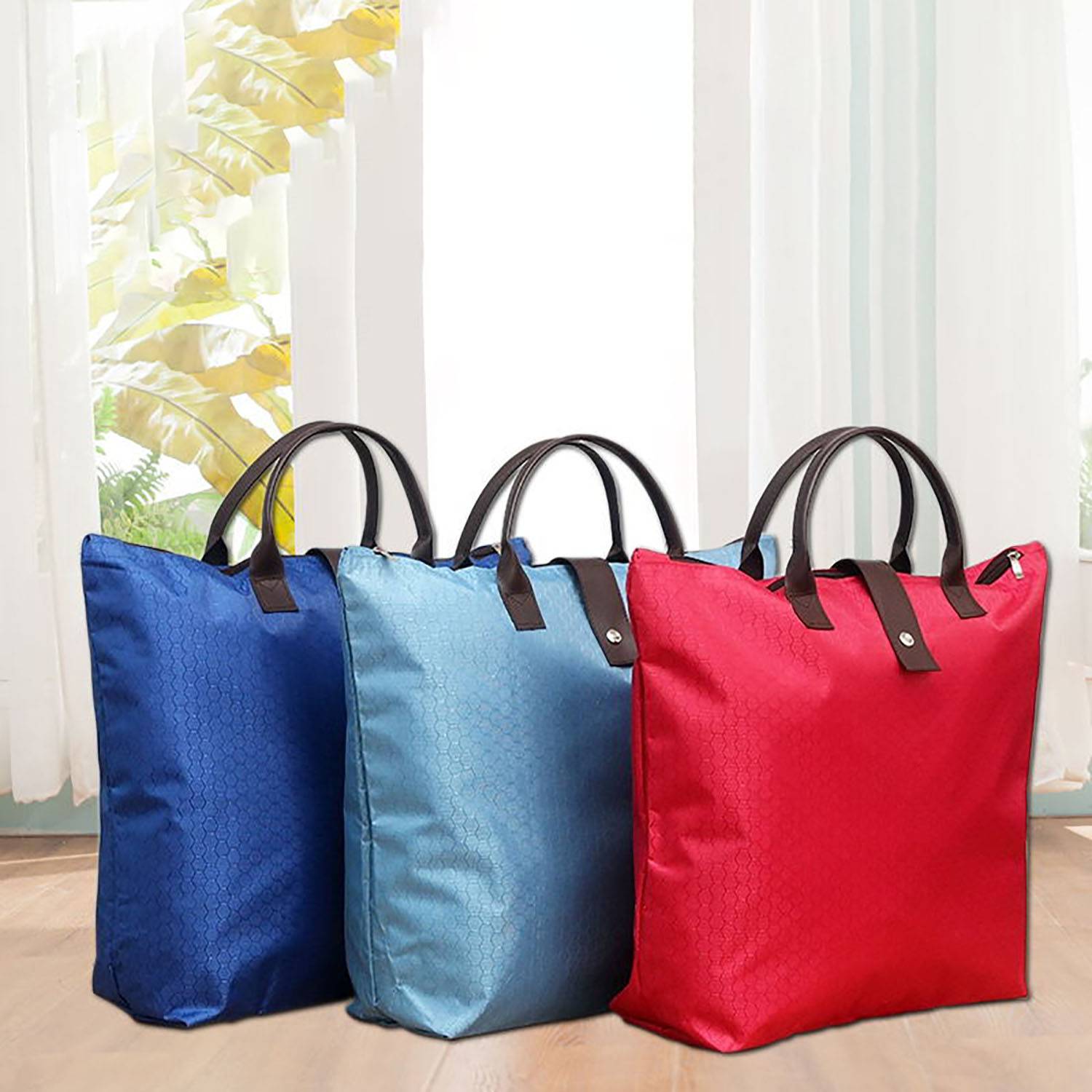 Waterproof Large Capacity Foldable Shopping Bag with Handles 7