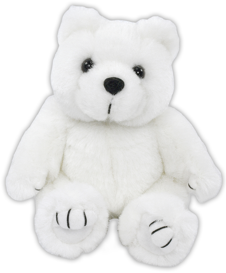 8" White Kirby Bear 1