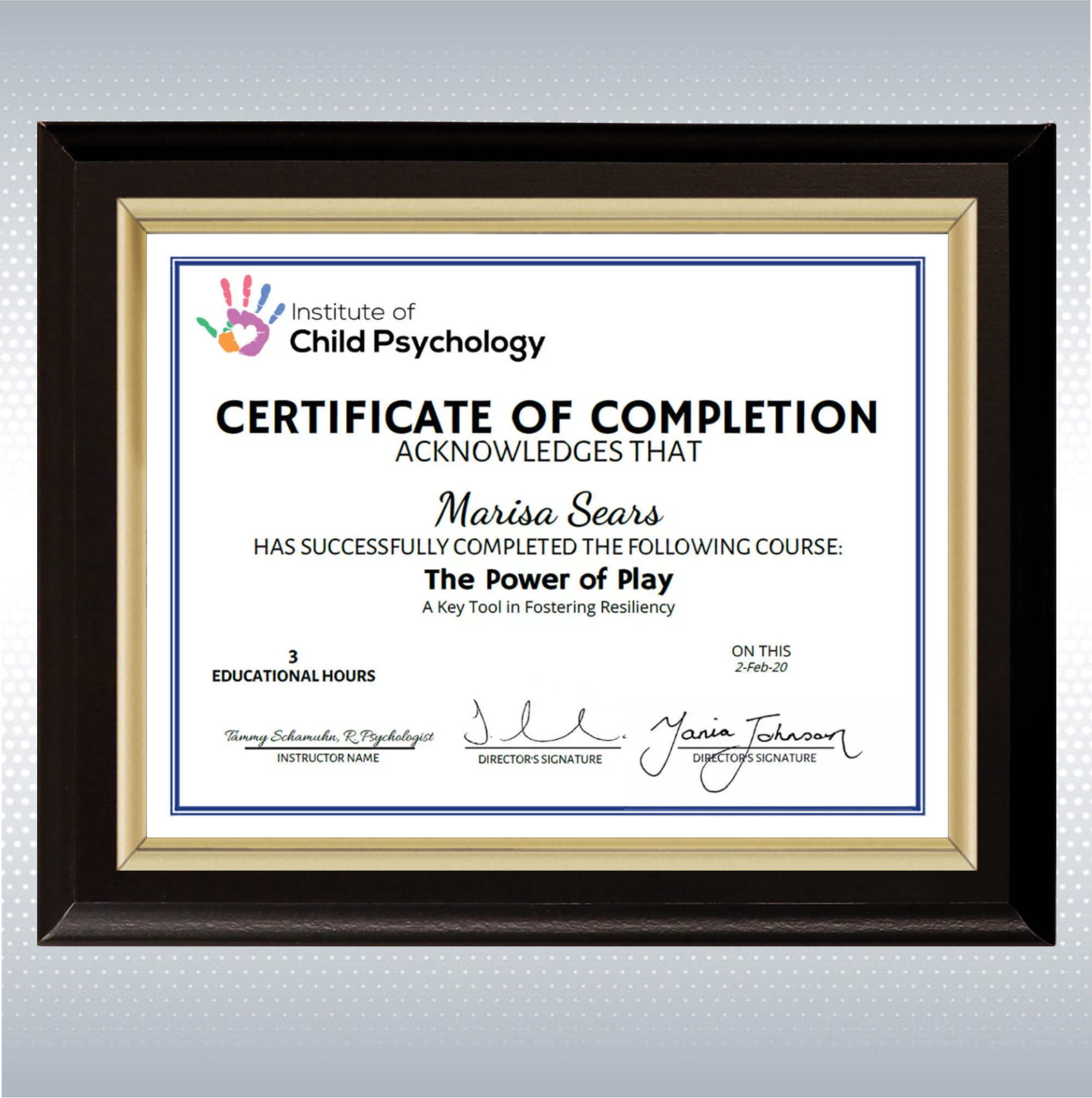 Black Matte Finish Certificate Plaque 15