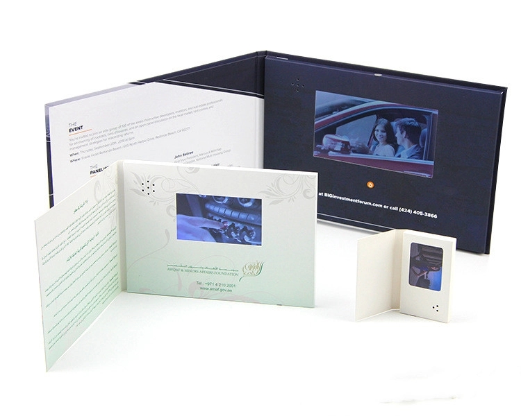 5.0" HD IPS Business Video Book Card, Customized 5
