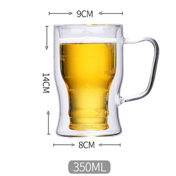 Beer Glass, Mug with Insulated Double-Walled Design 3