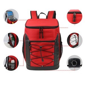Cylinder Shape Insulated Picnic Bag Backpack 6