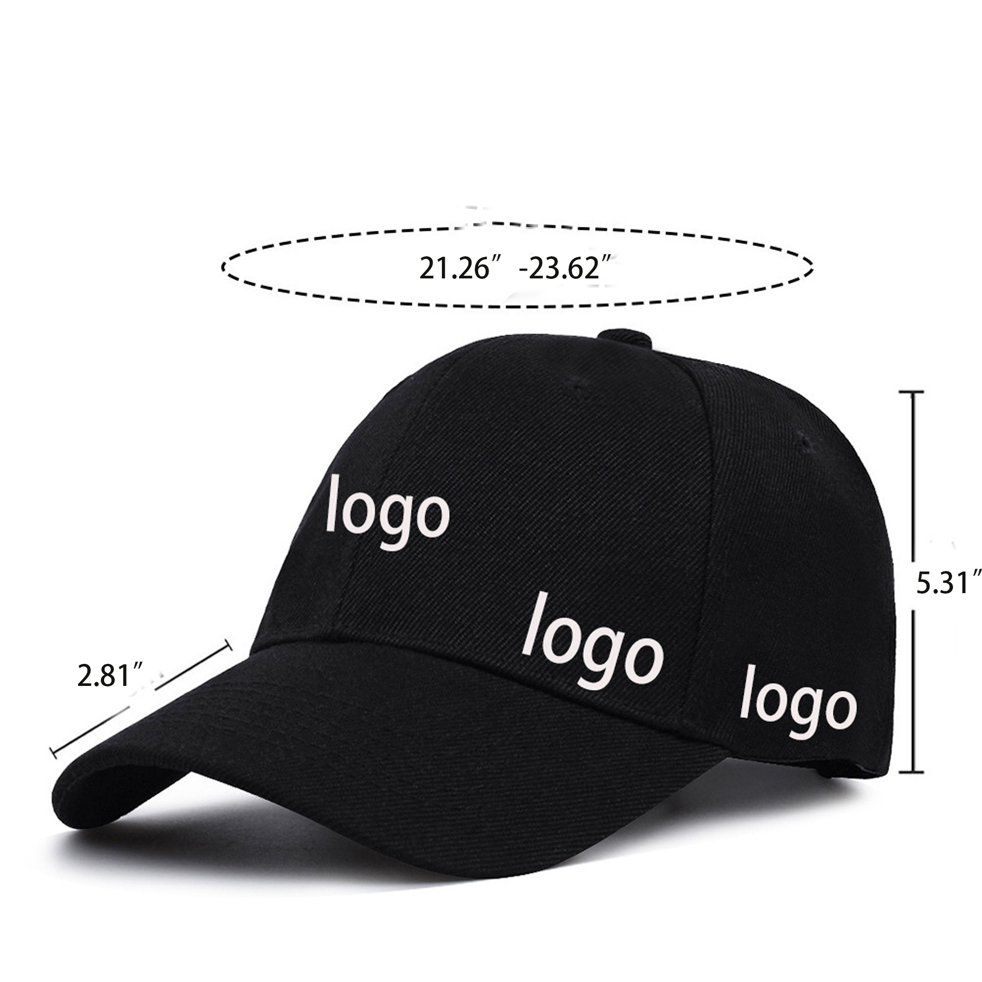 6 Panels Cotton Baseball Cap 2