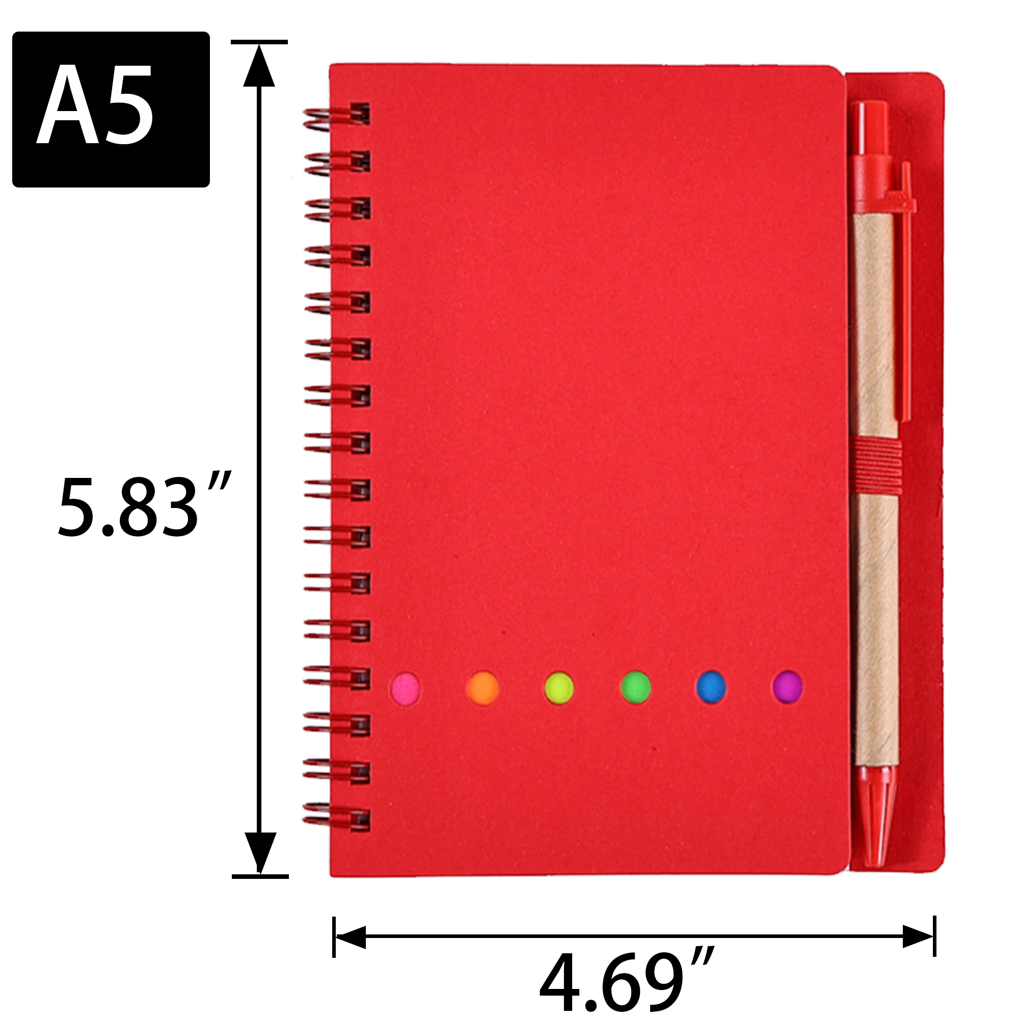 A5 Coil Notepad with Pen 5