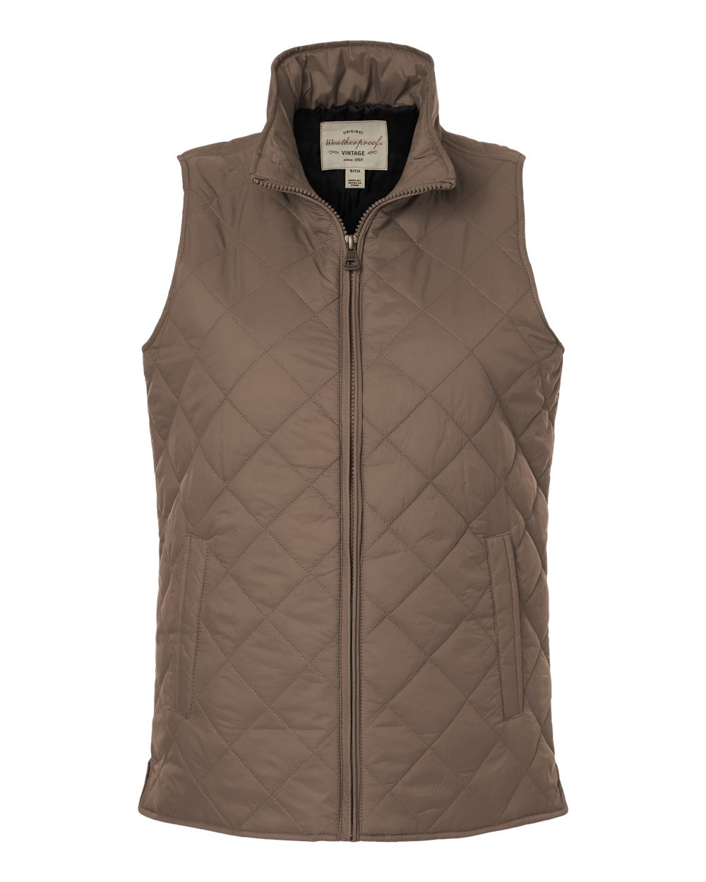 Women's Vintage Diamond Quilted Vest - W207359 23